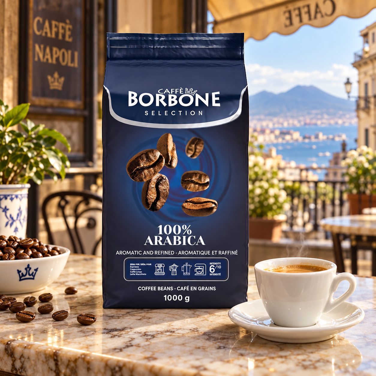 Caffè Borbone 100% Arábica 1 kg en café napolitano, imagen principal