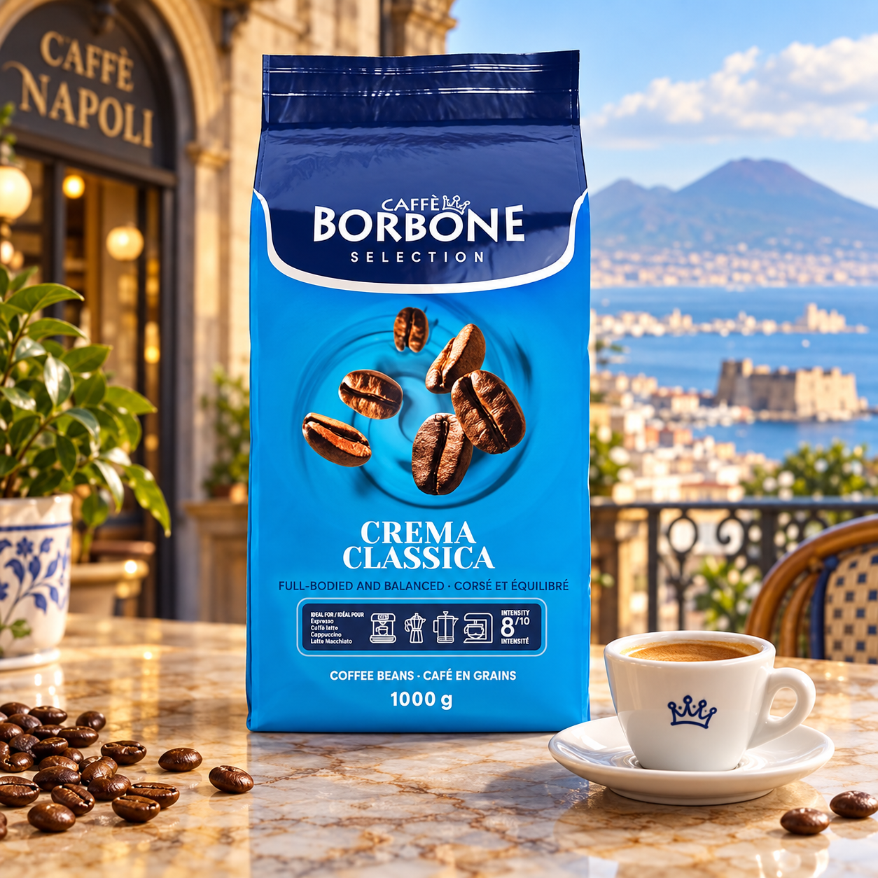 Caffè Borbone Crema Classica 1 kg en café napolitano, imagen principal
