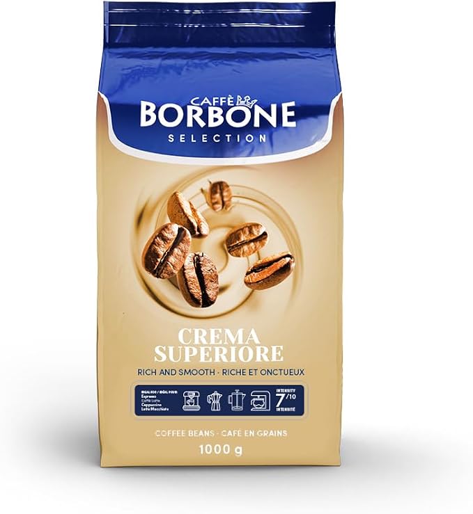 Caffè Borbone Crema Superiore café en grano italiano de 1 kg