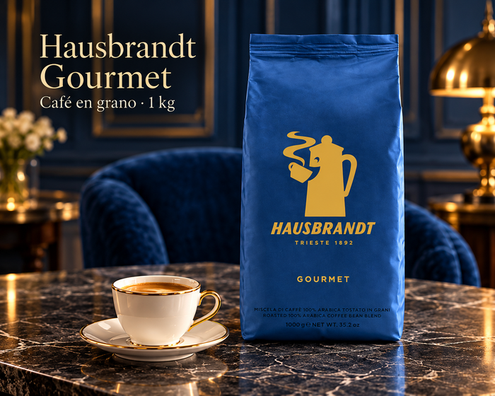 Hausbrandt Gourmet café en grano 1 kg — diseño italiano