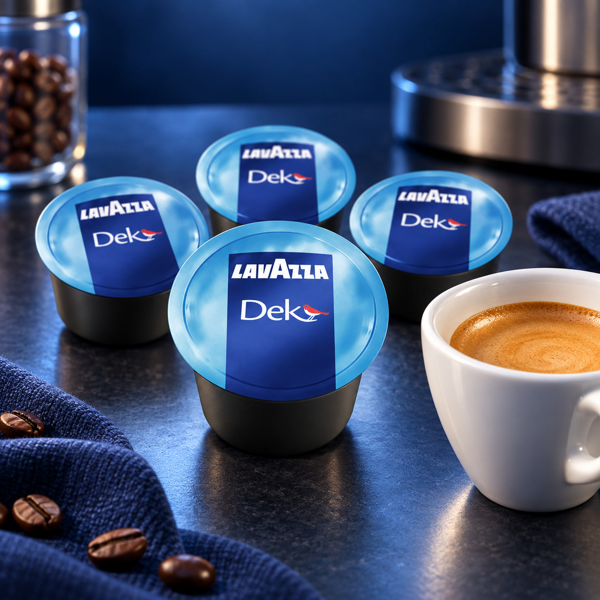 Cápsulas Lavazza DEK descafeinado caja con 100 piezas