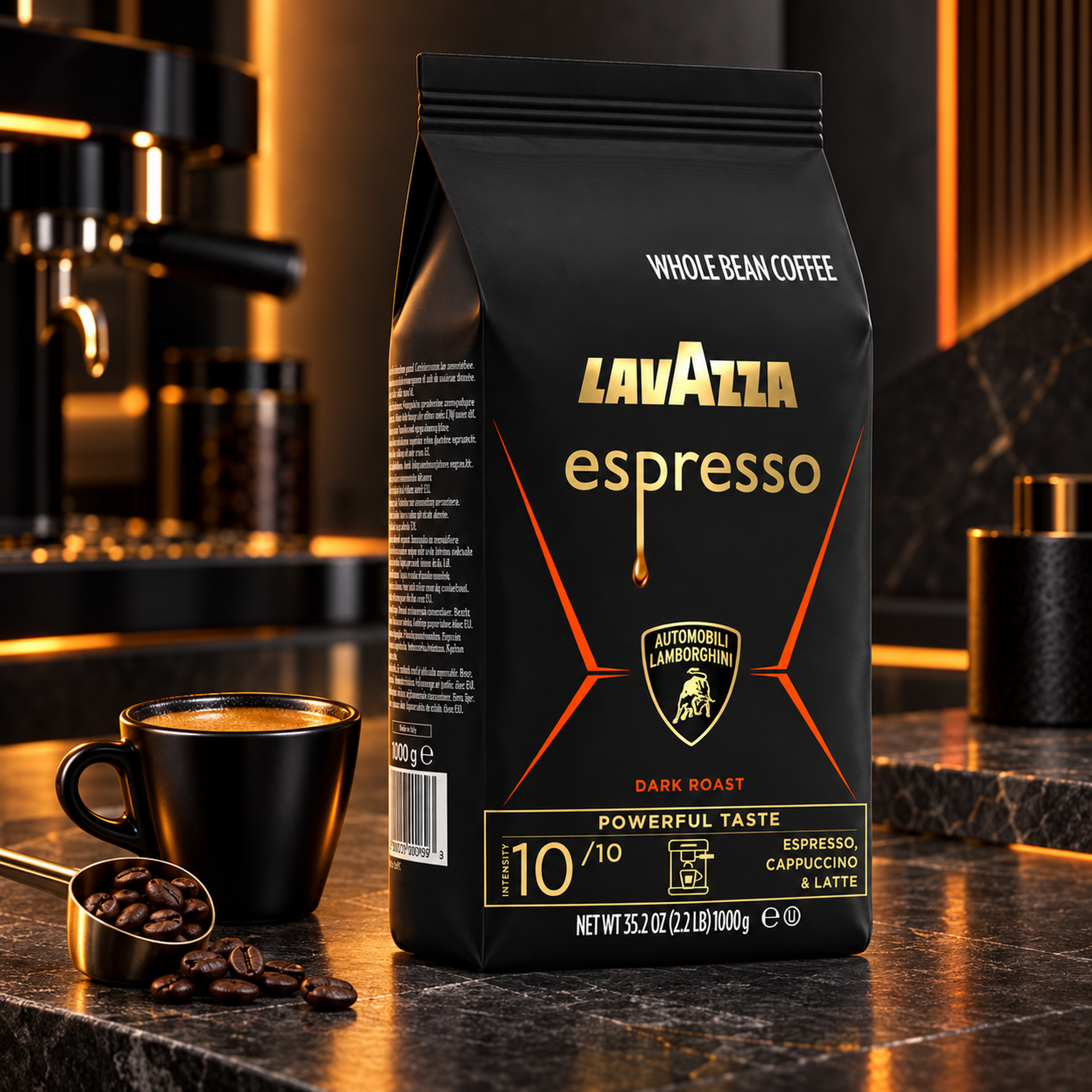 Lavazza Espresso Automobili Lamborghini 1 kg café en grano